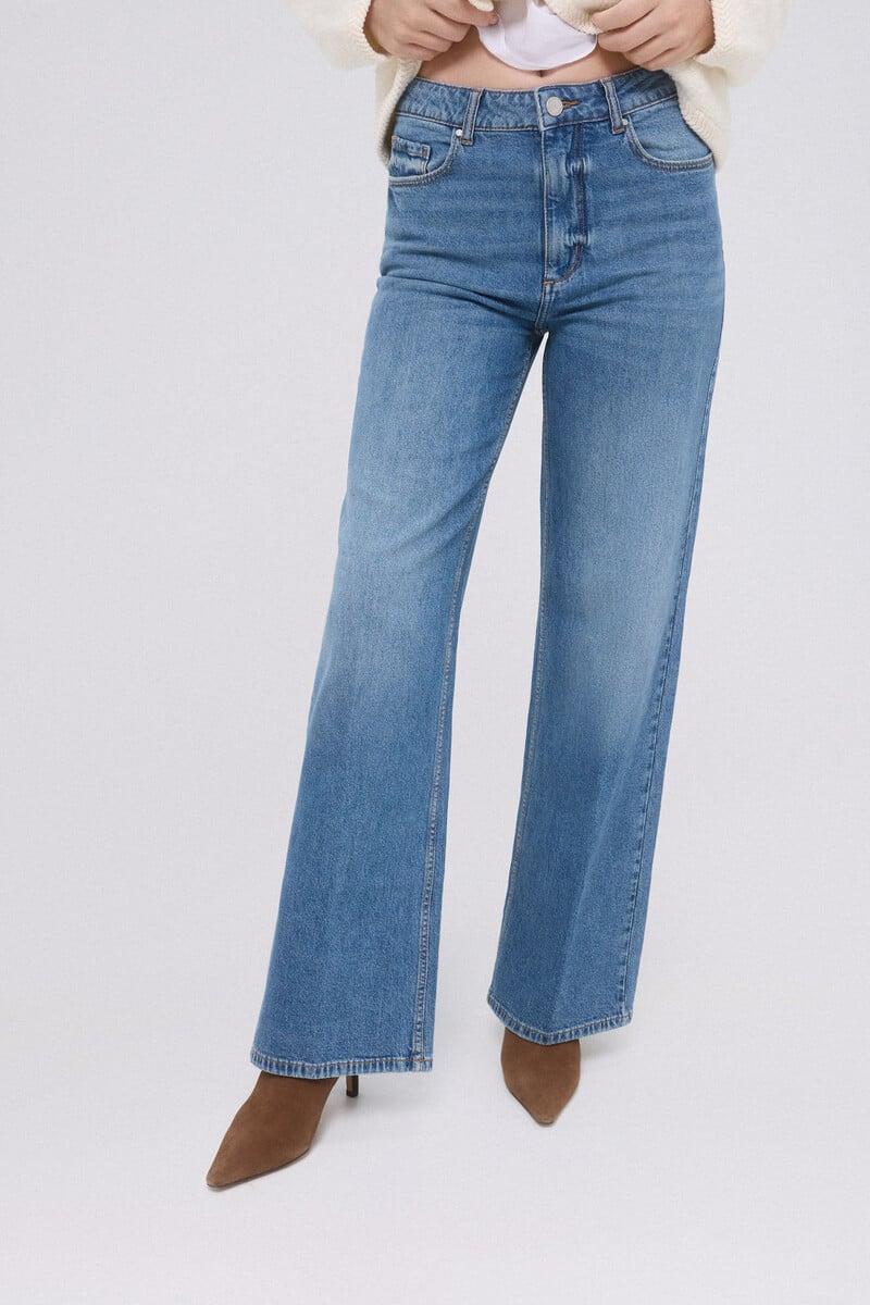 pedro del hierro Pantalones vaqueros wide leg full length Ofertas especiales