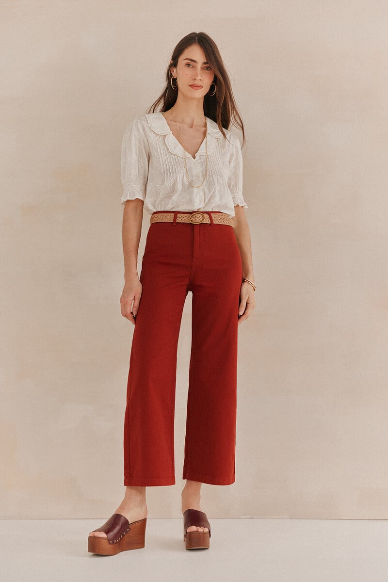 pedro del hierro Briana. Jeans wide leg Devoluciones gratuitas