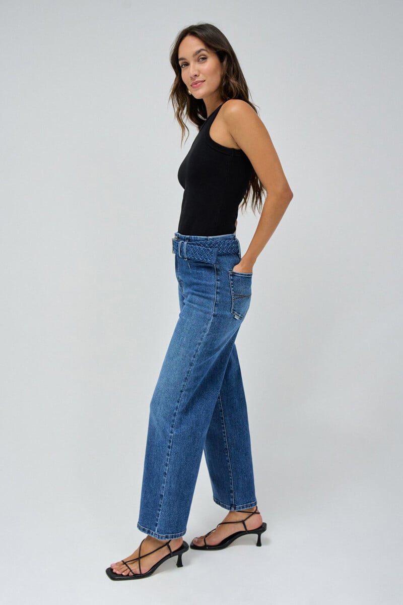 pedro del hierro Jeans True con cinturón anchos