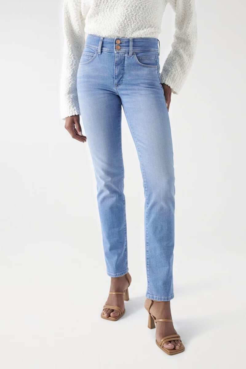 pedro del hierro Vaqueros secret push in slim con brillos Liquidación