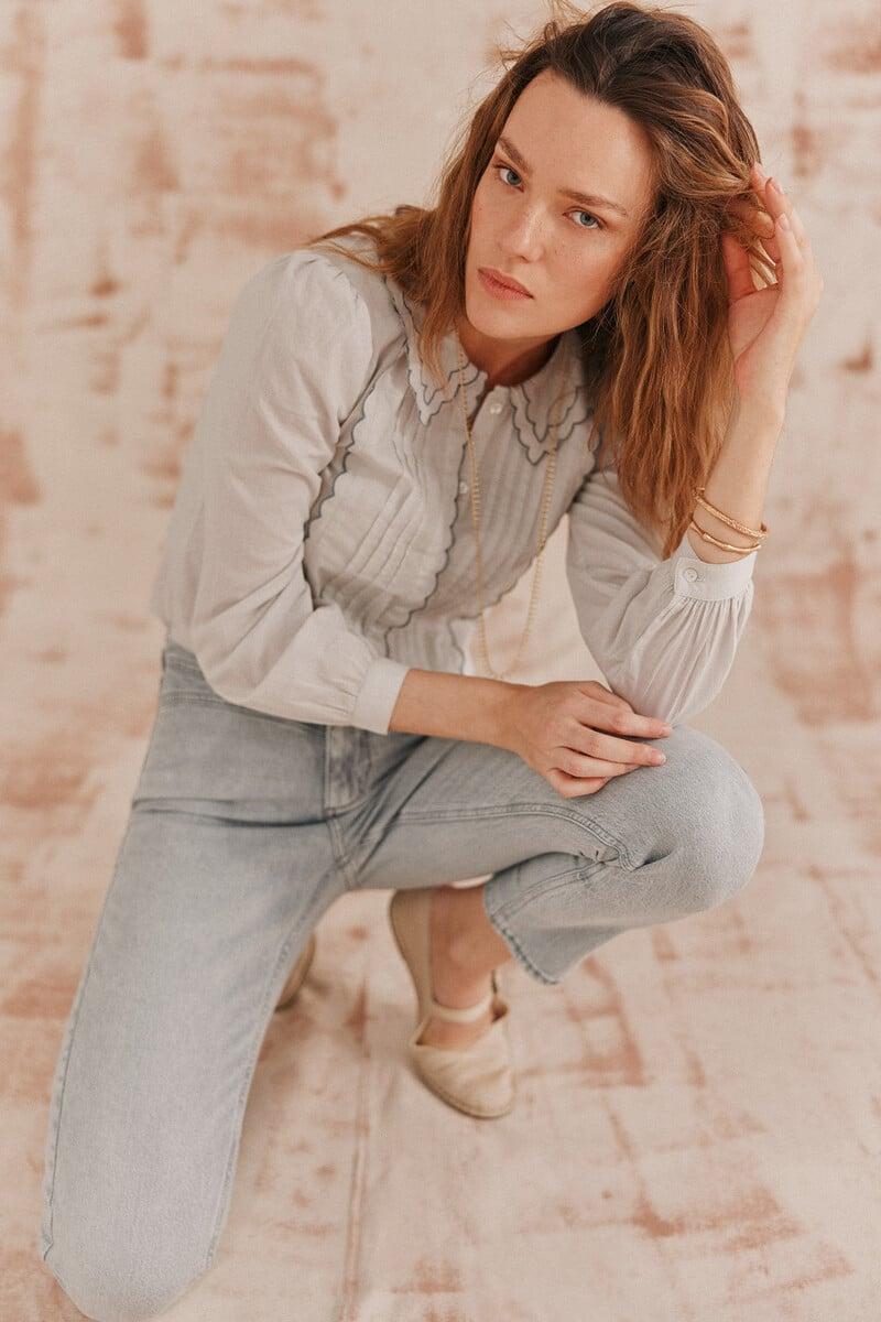 pedro del hierro Beatriz. Jeans con canesu Mejor oferta