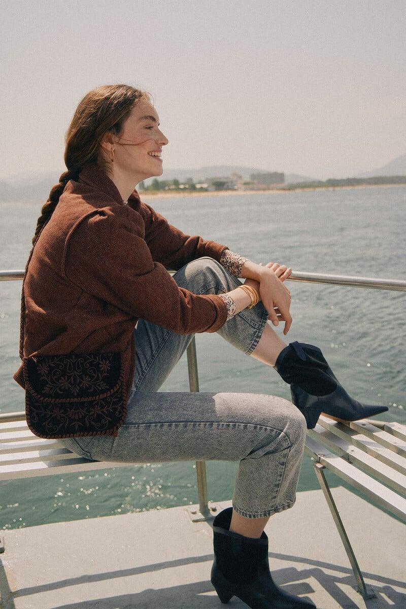 pedro del hierro Olinda. Jeans rectos con cortes Rebajas online