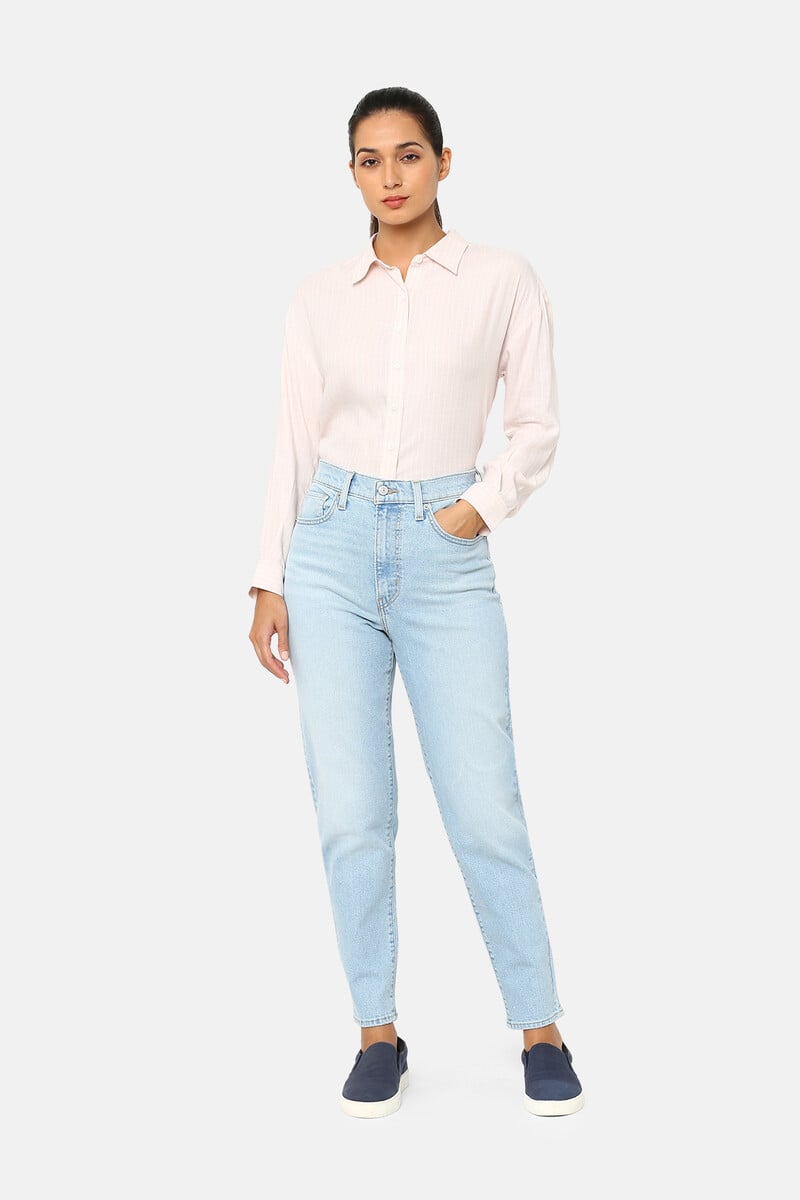 pedro del hierro Jeans Mom Tiro Alto Solo hoy