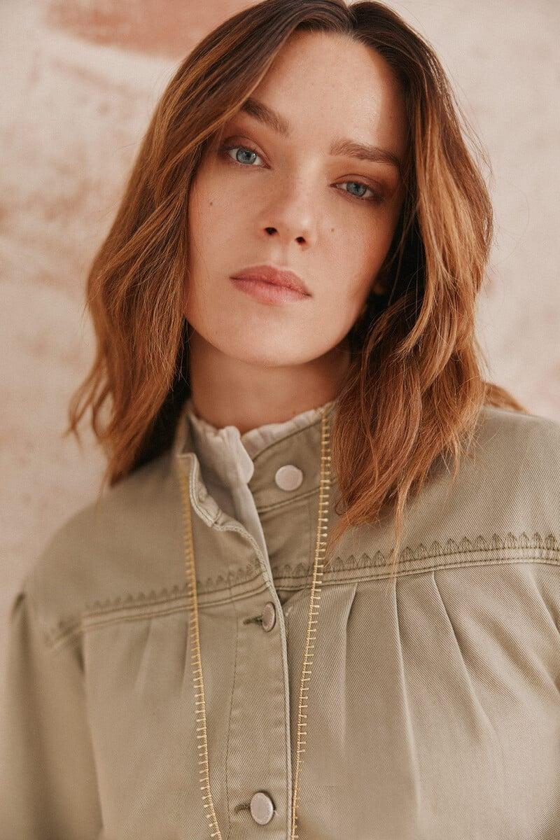 pedro del hierro Beatriz. Chaqueta bomber frunces Libre de impuestos