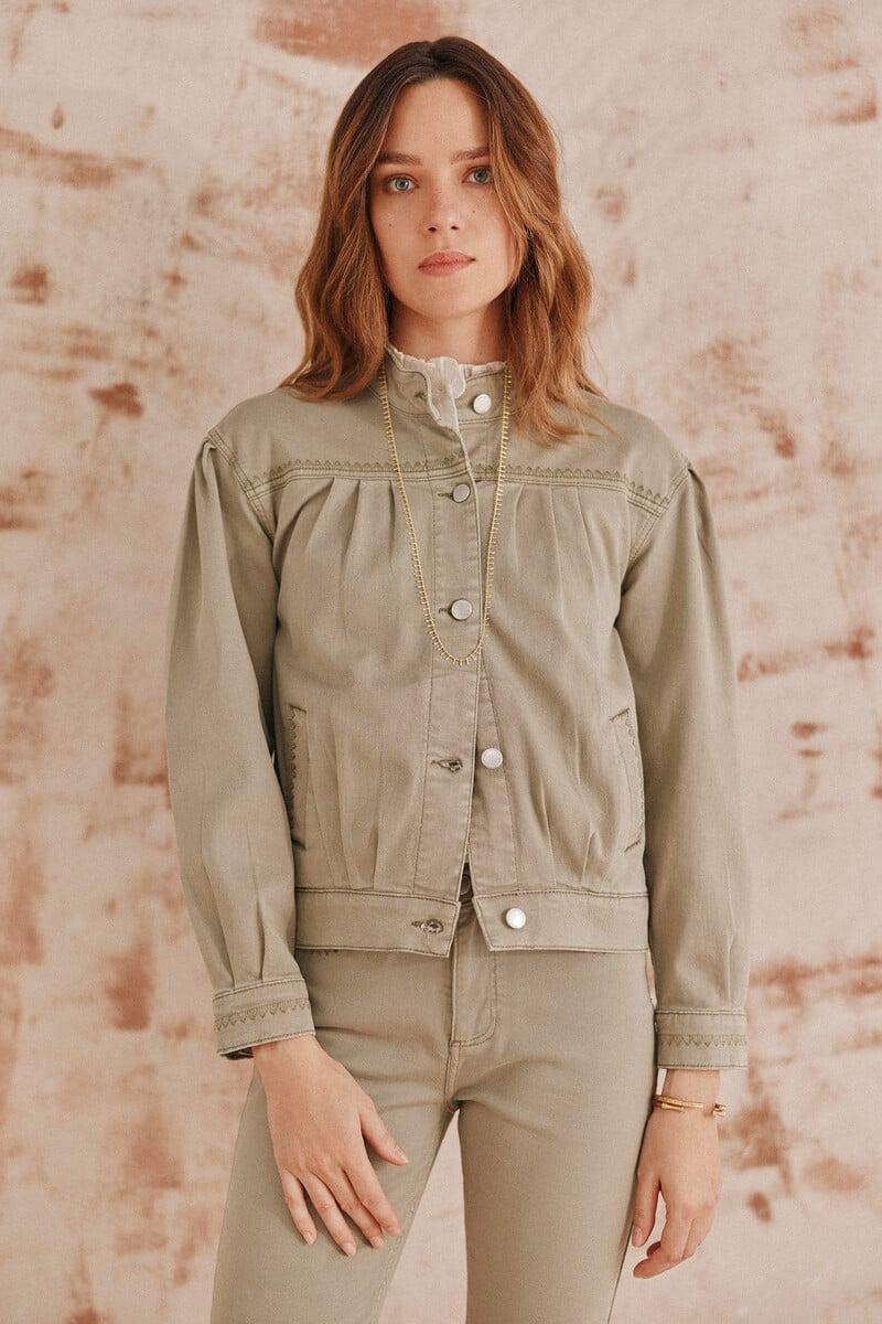 pedro del hierro Beatriz. Chaqueta bomber frunces Libre de impuestos
