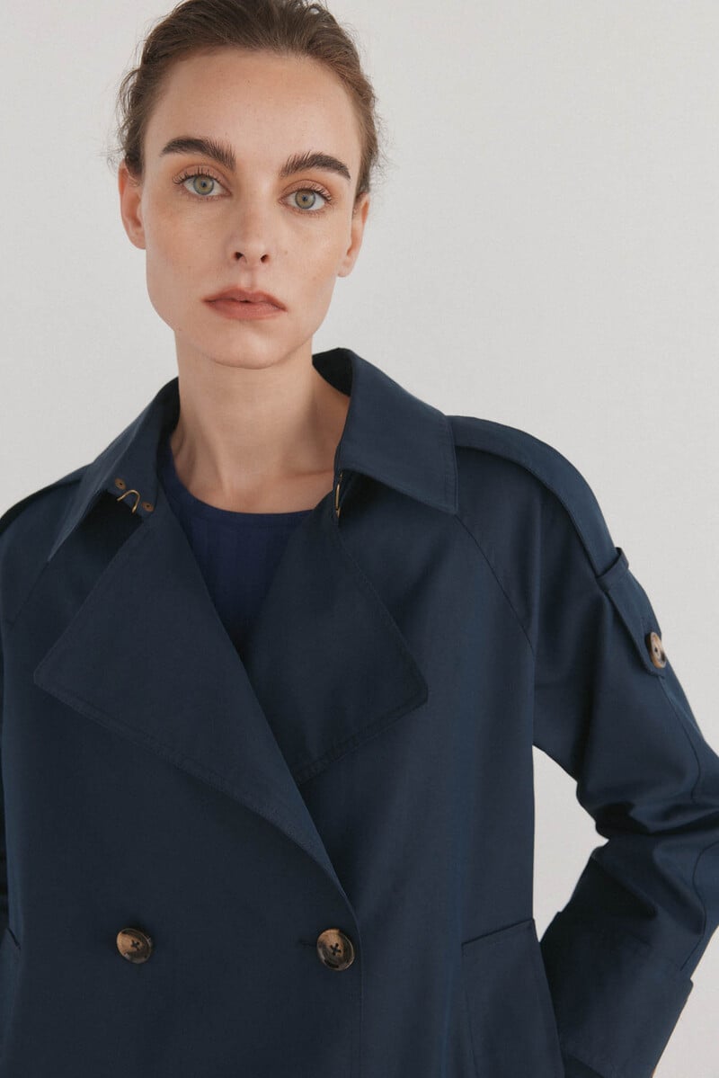 pedro del hierro Gabardina corta lisa Descuentos del mes
