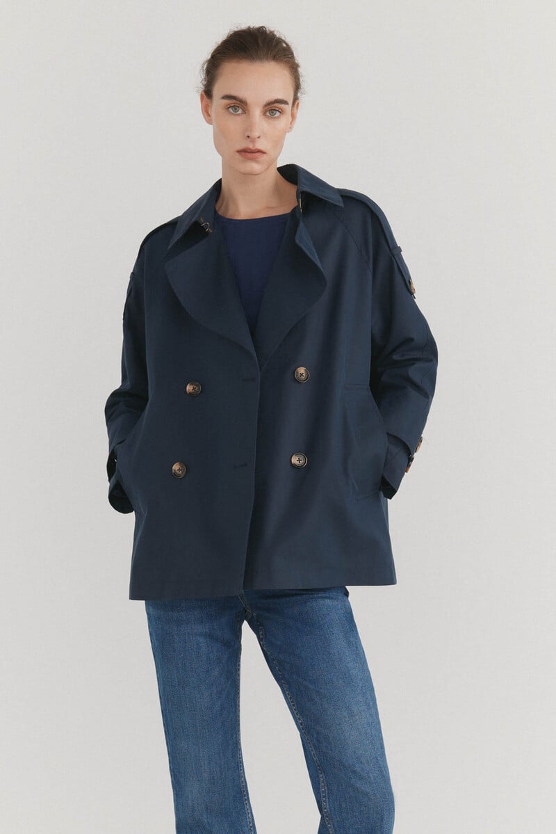 pedro del hierro Gabardina corta lisa Descuentos del mes