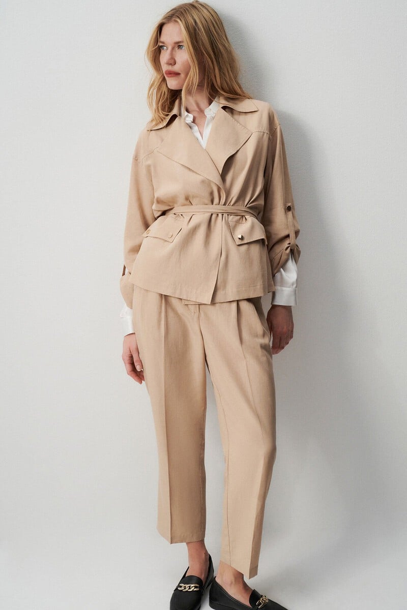 pedro del hierro Chaqueta con lino Última moda