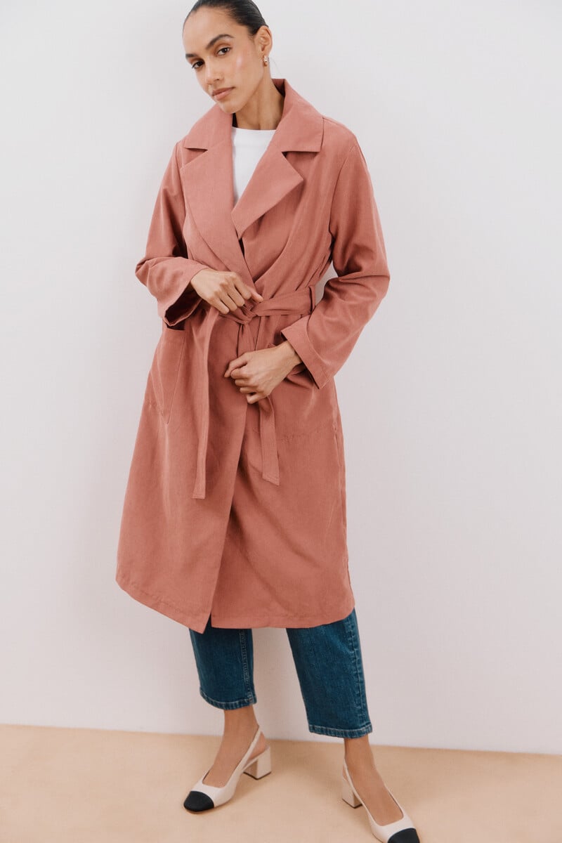 pedro del hierro Gabardina fluida waterrepelent Rebajas de fin de temporada
