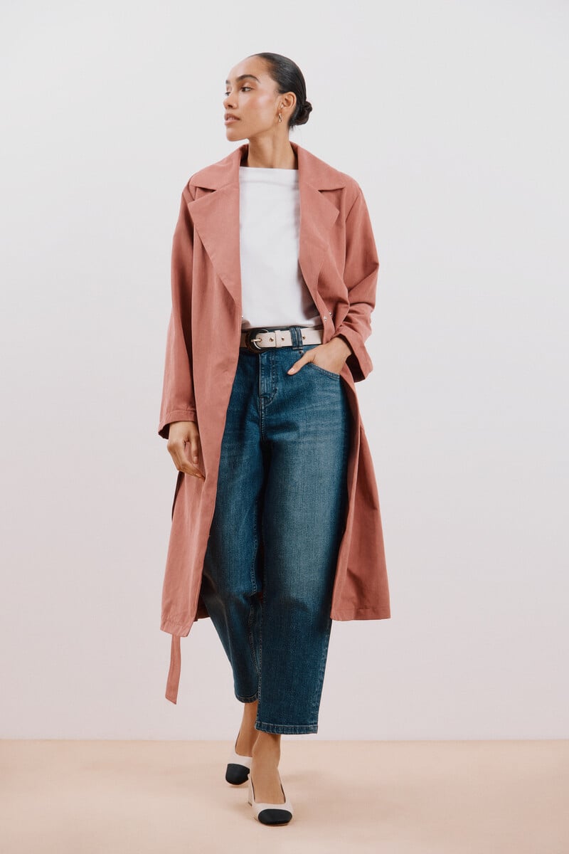 pedro del hierro Gabardina fluida waterrepelent Rebajas de fin de temporada