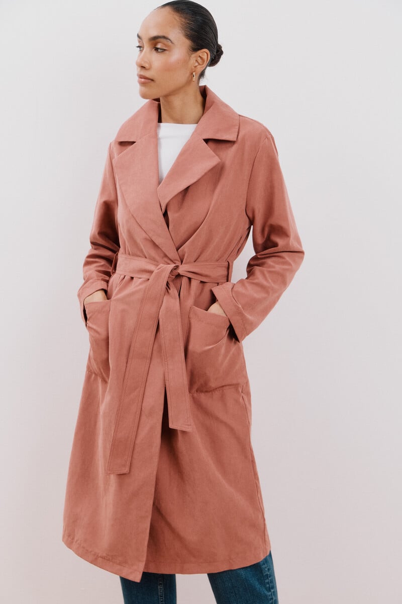 pedro del hierro Gabardina fluida waterrepelent Rebajas de fin de temporada