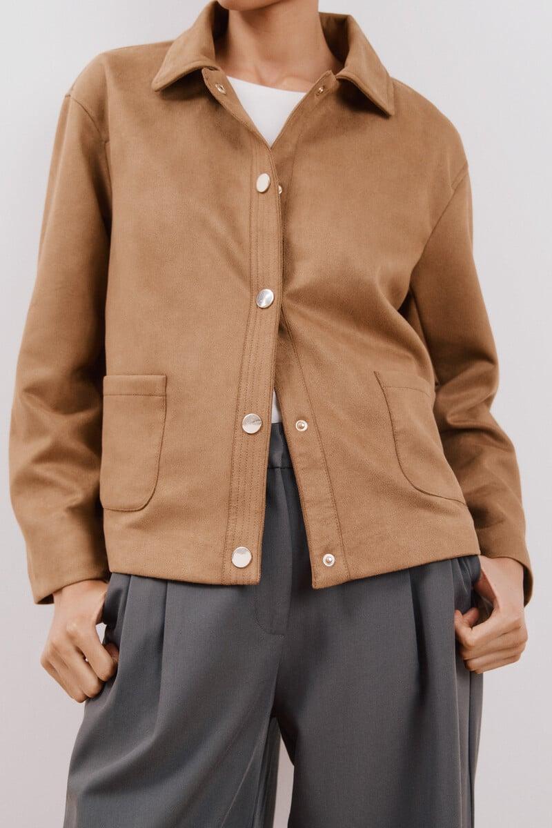 pedro del hierro Chaqueta efecto piel Precio ultrabajo