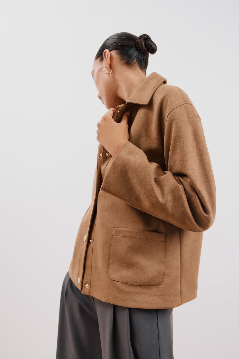 pedro del hierro Chaqueta efecto piel Precio ultrabajo