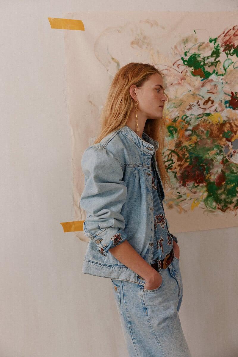 pedro del hierro Blanca. Chaqueta bomber denim Rebajas