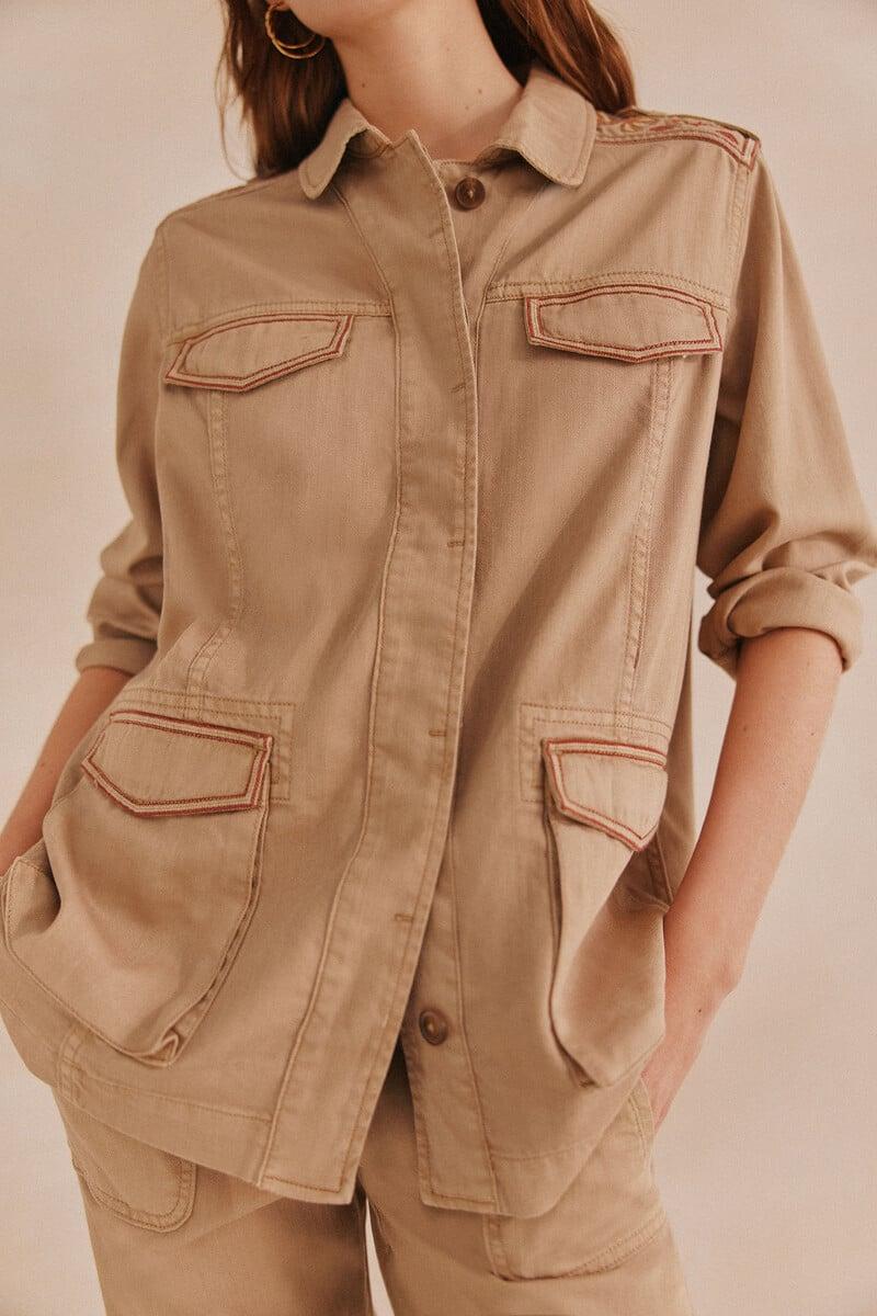 pedro del hierro Ediana. Chaqueta bordada Venta caliente