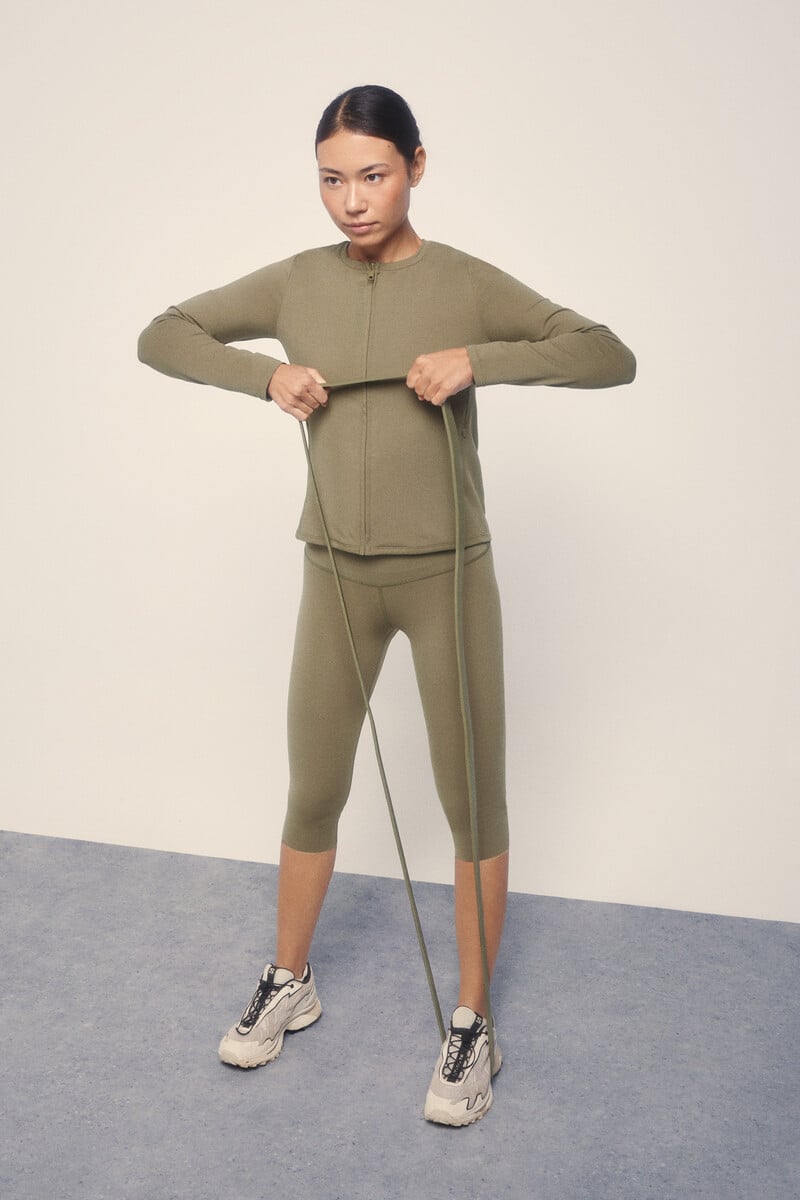 pedro del hierro Chaqueta entallada cremallera caqui Tienda