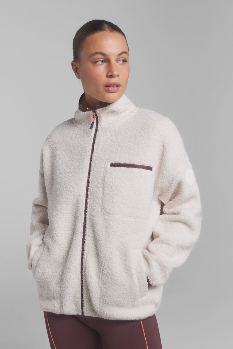 pedro del hierro Chaqueta borreguito beige Liquidación
