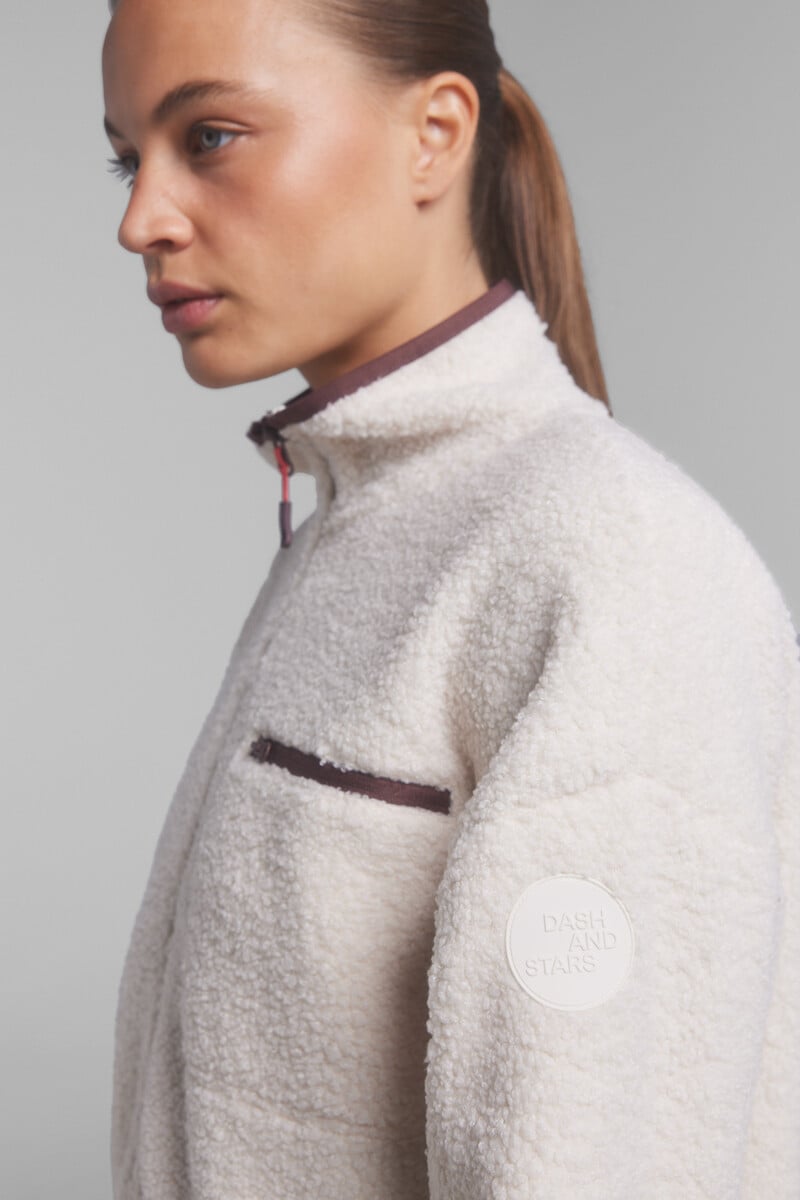 pedro del hierro Chaqueta borreguito beige Liquidación