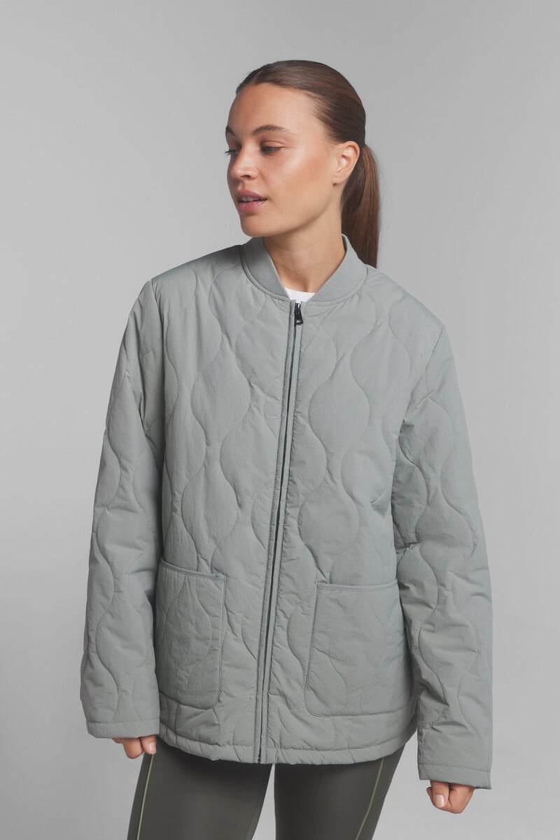 pedro del hierro Chaqueta técnica acolchada kaki Mejor oferta