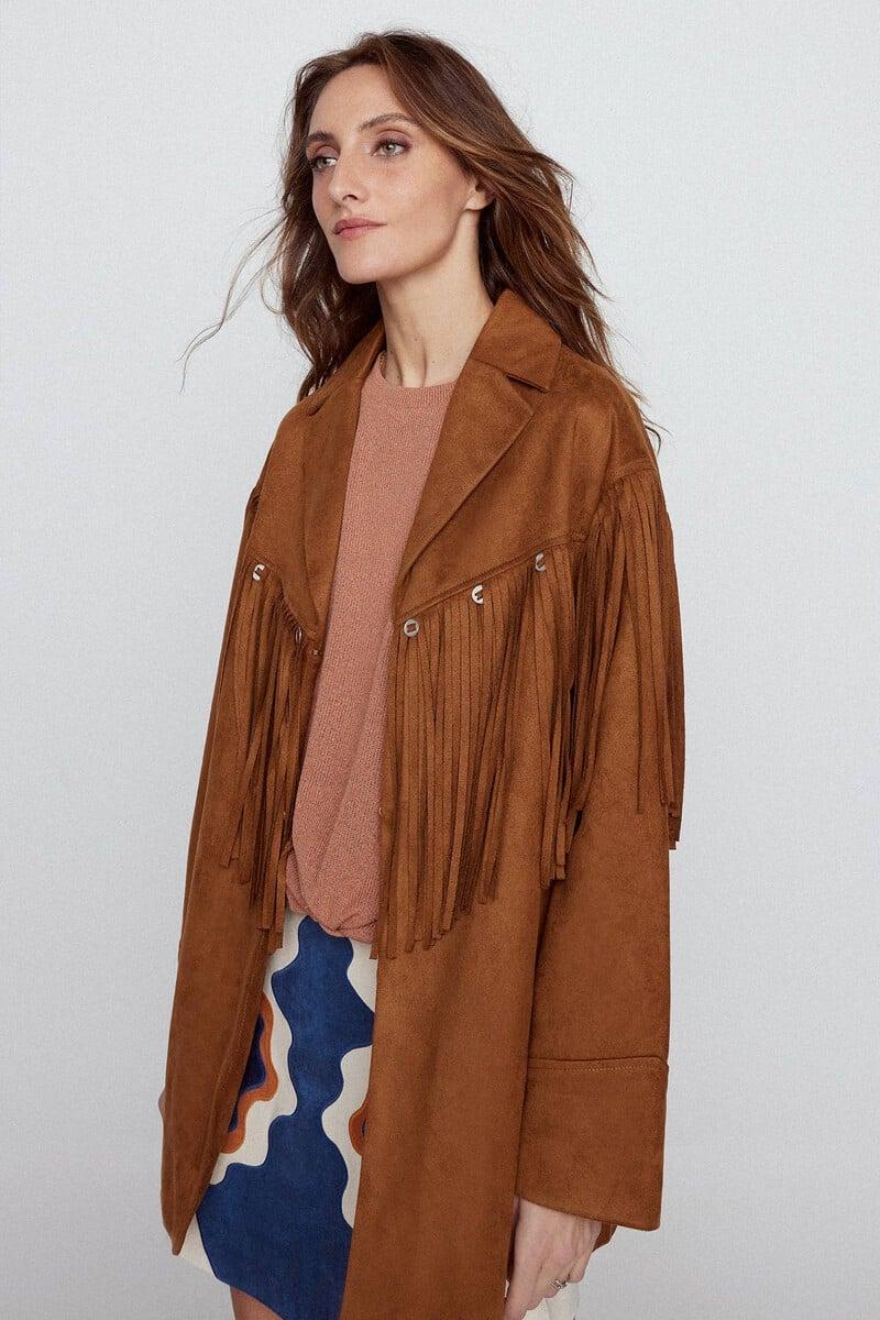 pedro del hierro Sobrecamisa flecos efecto ante Promoción trimestral
