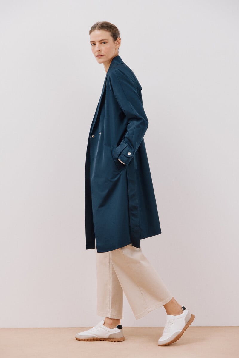 pedro del hierro Gabardina larga waterrrepelent Descuentos del mes