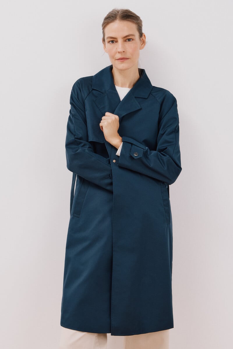 pedro del hierro Gabardina larga waterrrepelent Descuentos del mes