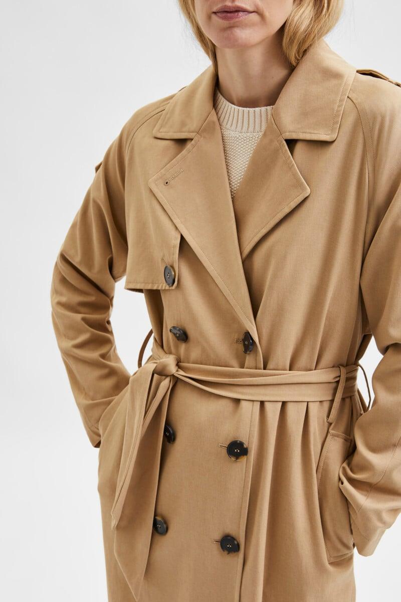 pedro del hierro Gabardina clásica larga elaborada con LYOCELL TENCEL Oferta exclusiva