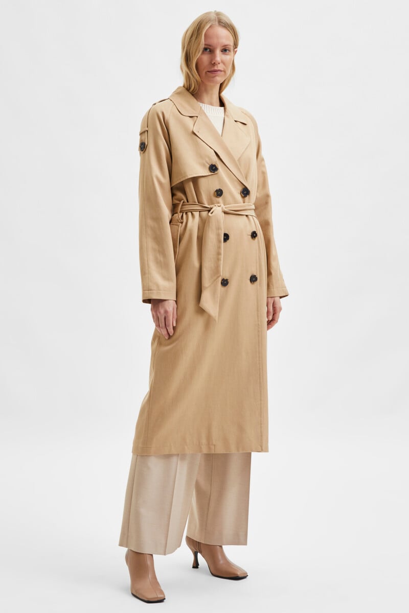 pedro del hierro Gabardina clásica larga elaborada con LYOCELL TENCEL Oferta exclusiva