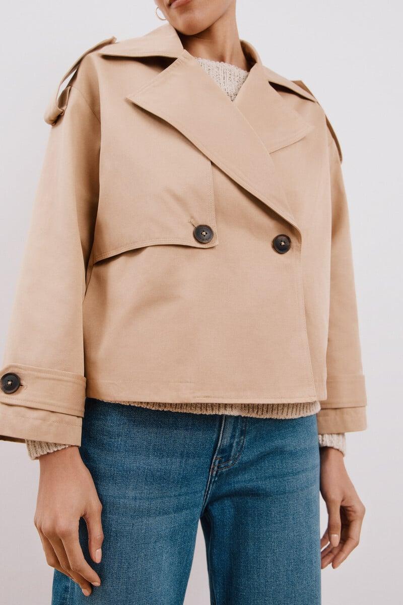 pedro del hierro Gabardina corta Última moda