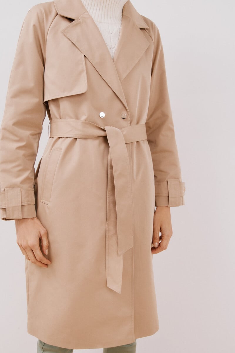 pedro del hierro Gabardina larga waterrrepelent Descuento por venta flash