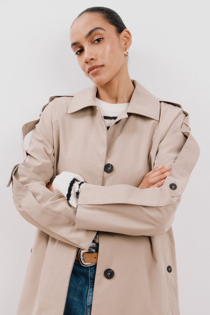 pedro del hierro Gabardina larga waterrrepelent Grandes ahorros