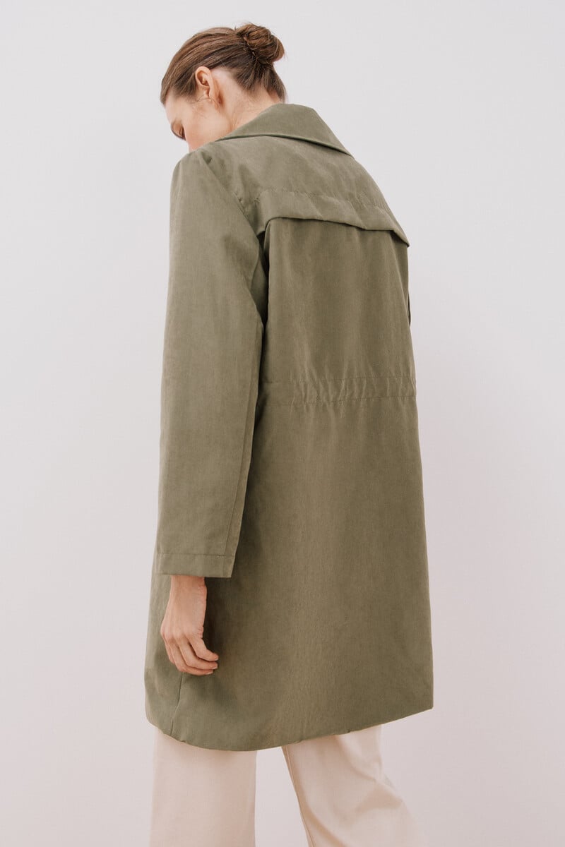 pedro del hierro Gabardina fluida waterrrepelent Precio ultrabajo