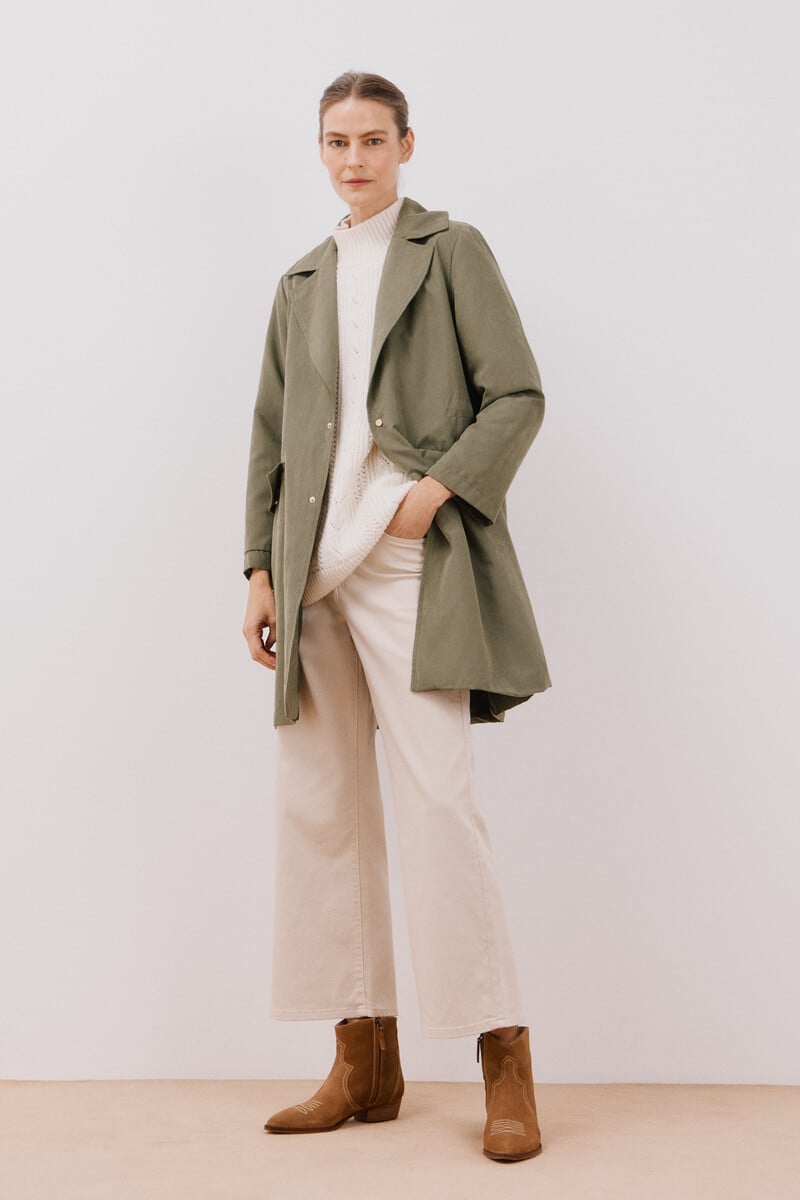 pedro del hierro Gabardina fluida waterrrepelent Precio ultrabajo