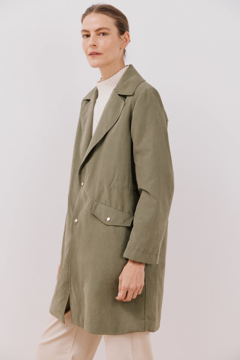 pedro del hierro Gabardina fluida waterrrepelent Precio ultrabajo
