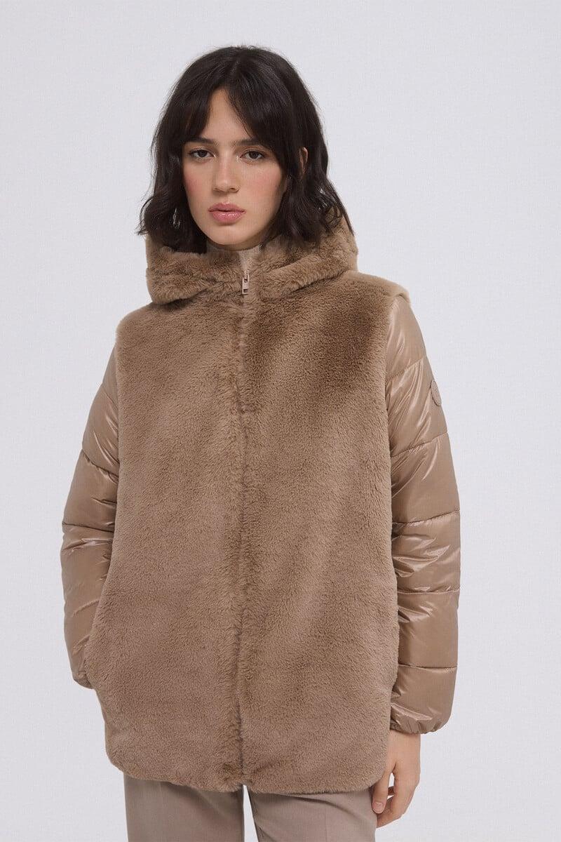 pedro del hierro Parka combinada pelo Gran oferta