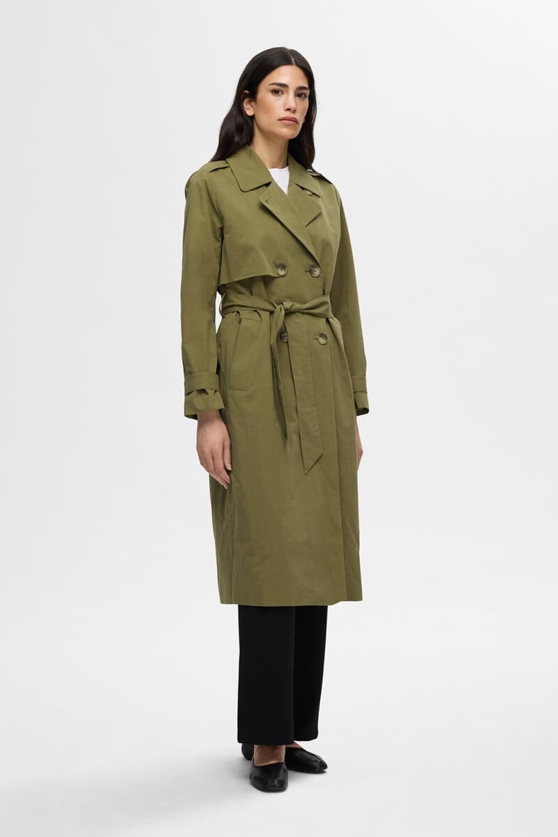 pedro del hierro Gabardina larga confeccionada con algodón orgánico Tienda