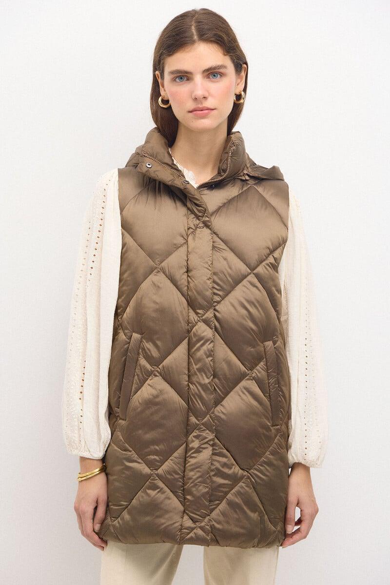 pedro del hierro Dafne. Chaleco acolchado metalizado Mejor oferta