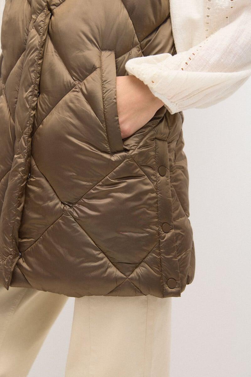 pedro del hierro Dafne. Chaleco acolchado metalizado Mejor oferta