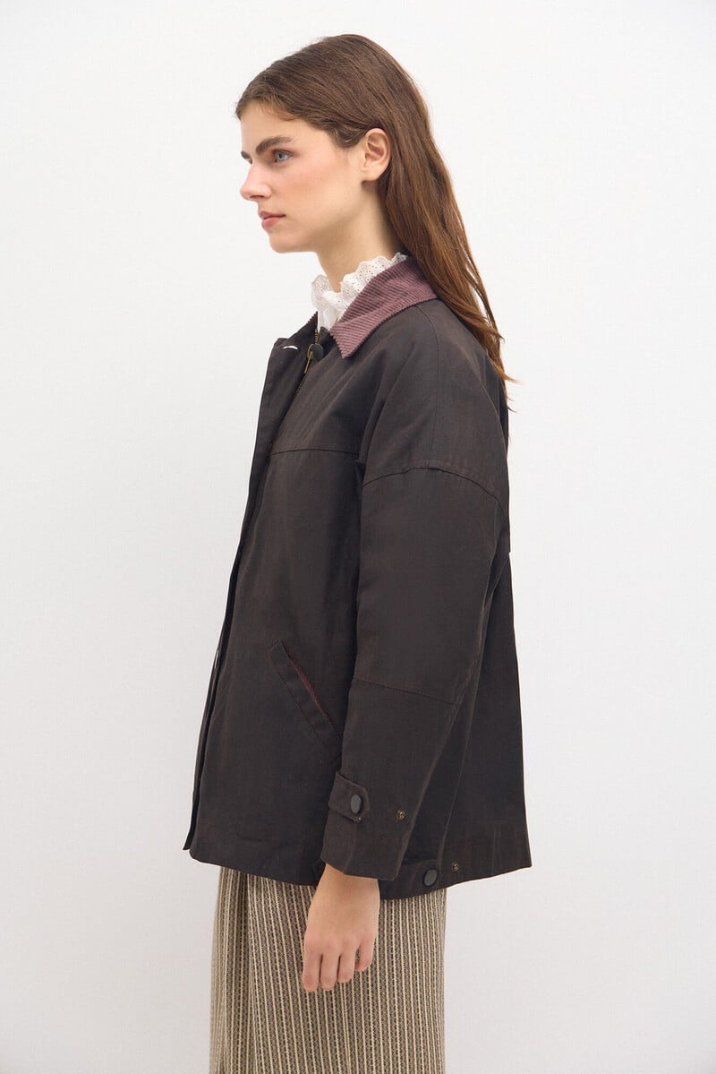 pedro del hierro Dalila. Parka corta encerada Envío gratis