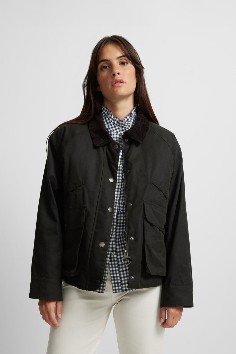 pedro del hierro Chaqueta encerada borrego Últimos 2 días