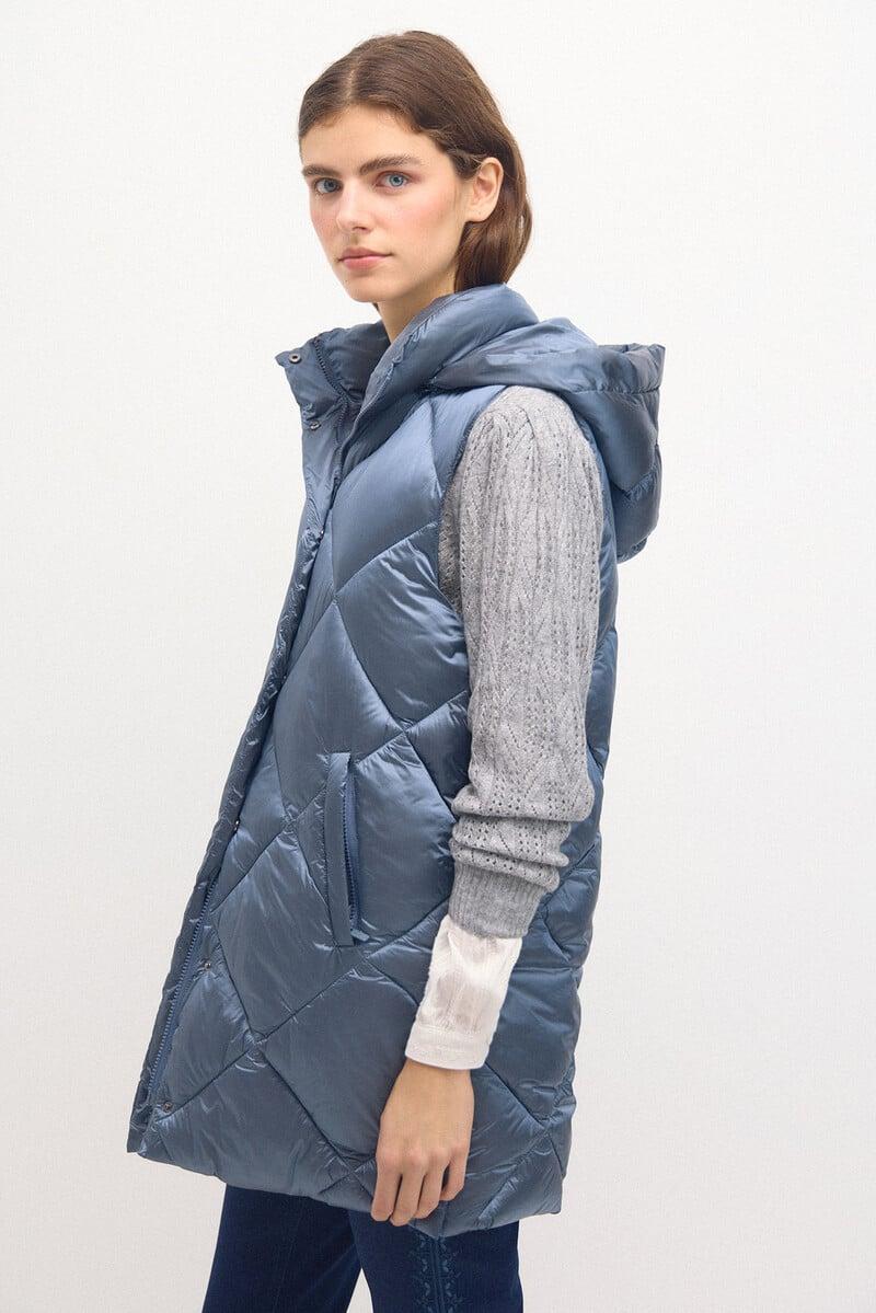 pedro del hierro Dafne. Chaleco acolchado metalizado Superdescuento