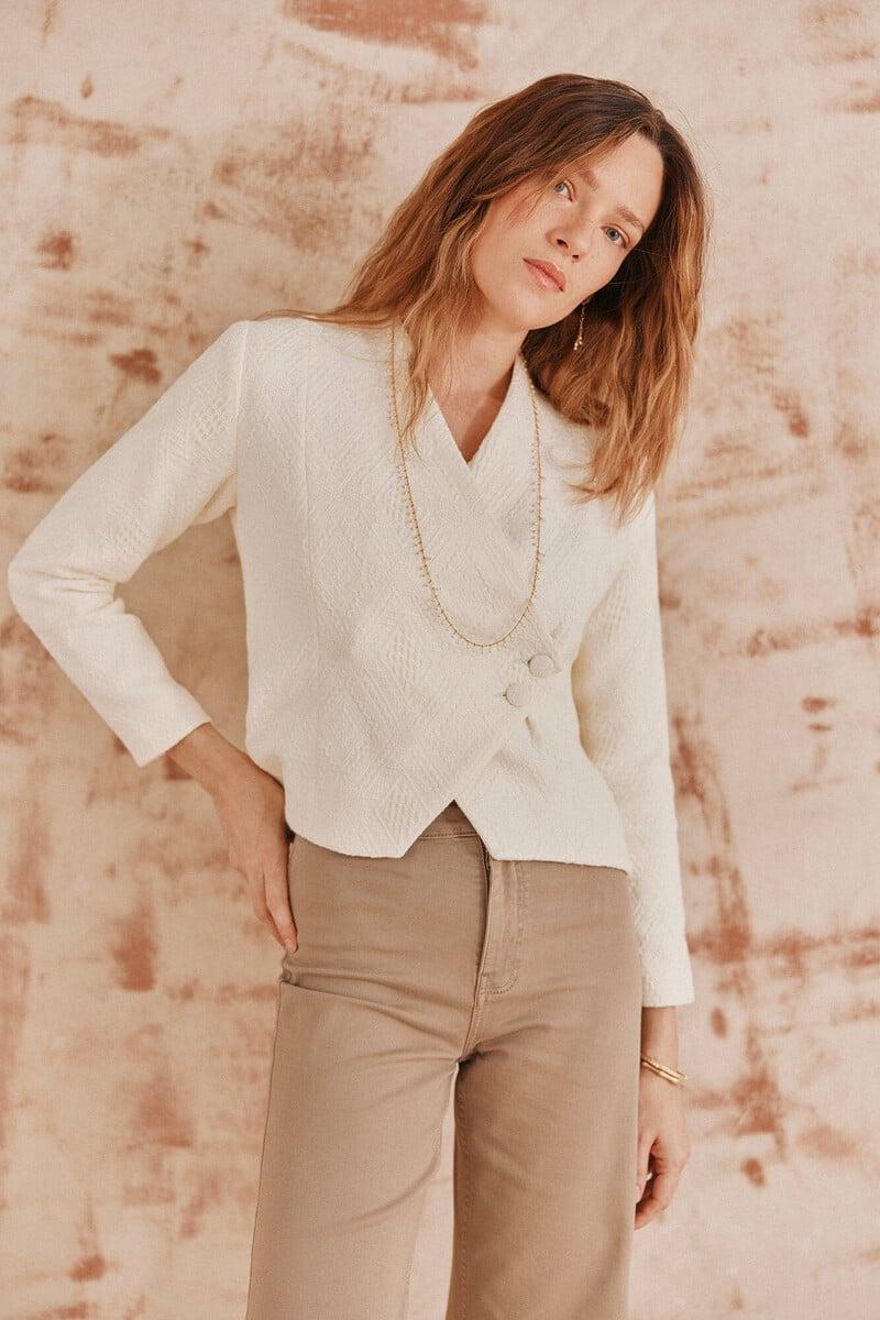 pedro del hierro Elia. Chaqueta Jacquard Precios de Black Friday