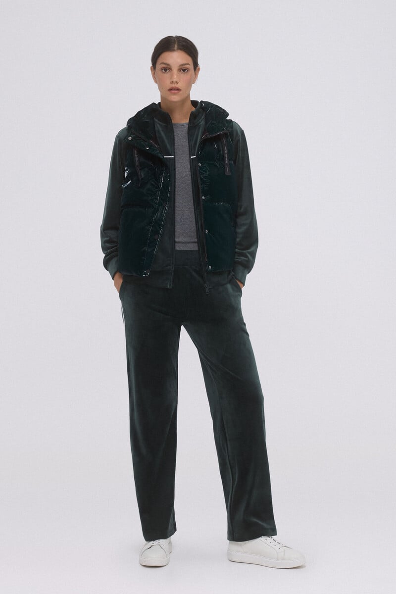 pedro del hierro Chaleco brillo capucha Descuento por venta flash