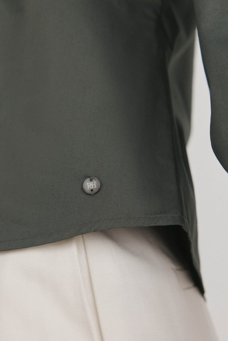 pedro del hierro Camisa manga larga abullonada Rebajas baratas