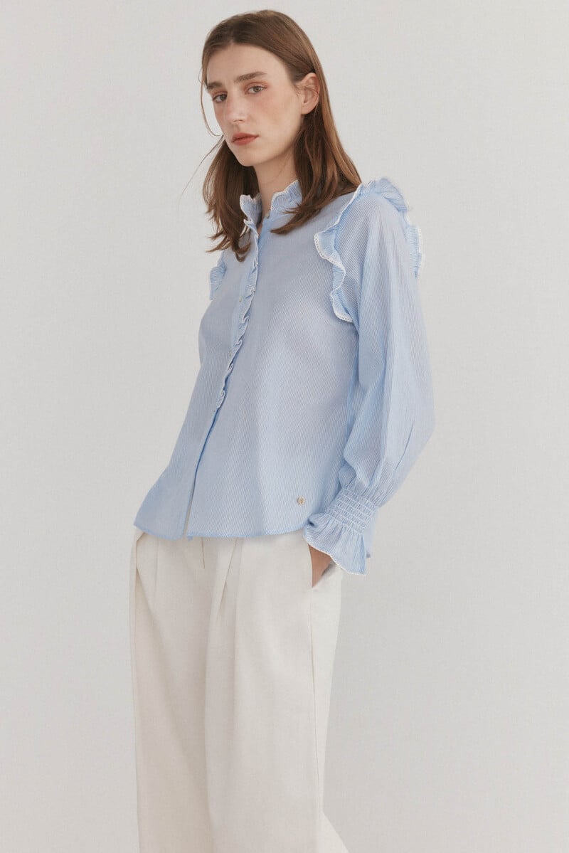 pedro del hierro Blusa romántica rayas Los más vendidos
