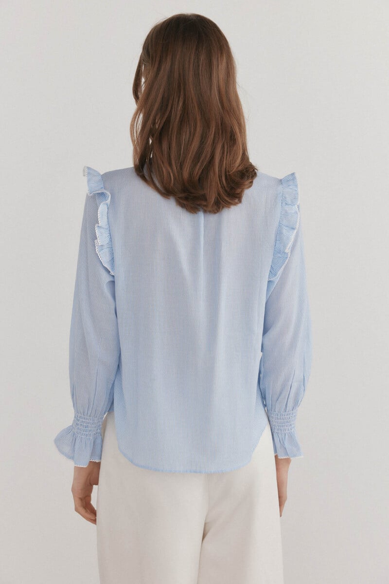 pedro del hierro Blusa romántica rayas Los más vendidos
