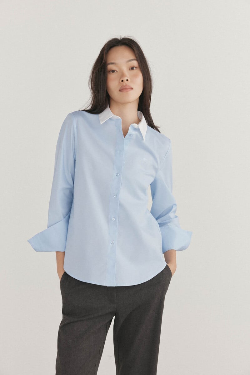 pedro del hierro Camisa algodón básica Ventas relámpago