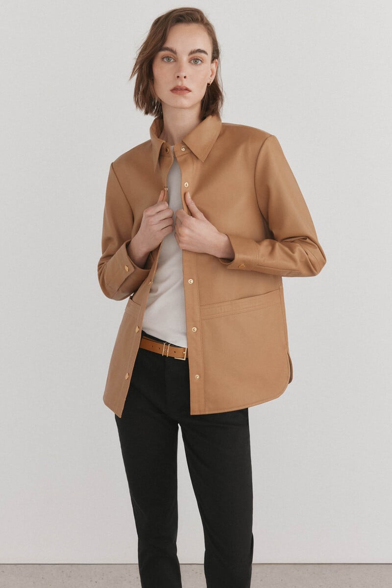 pedro del hierro Sobrecamisa piel Oferta especial