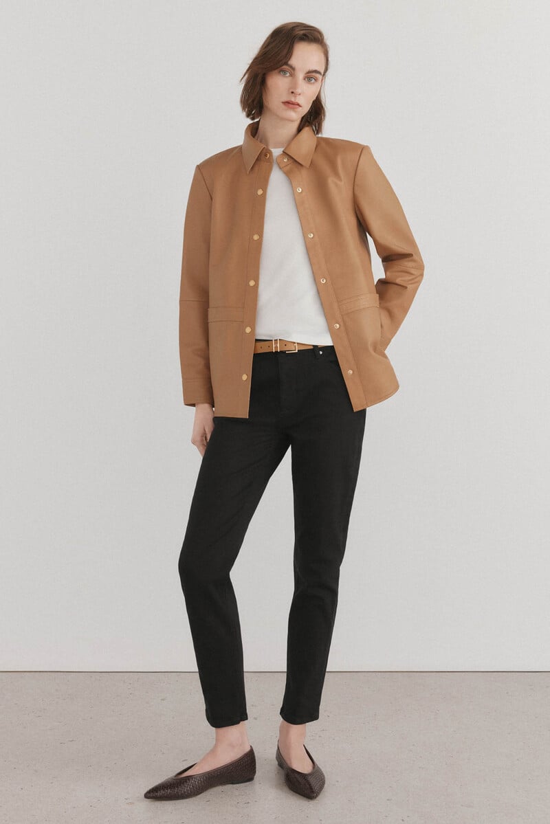 pedro del hierro Sobrecamisa piel Oferta especial