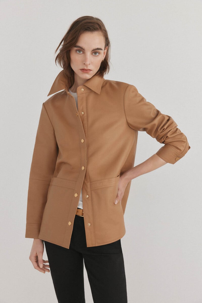 pedro del hierro Sobrecamisa piel Oferta especial